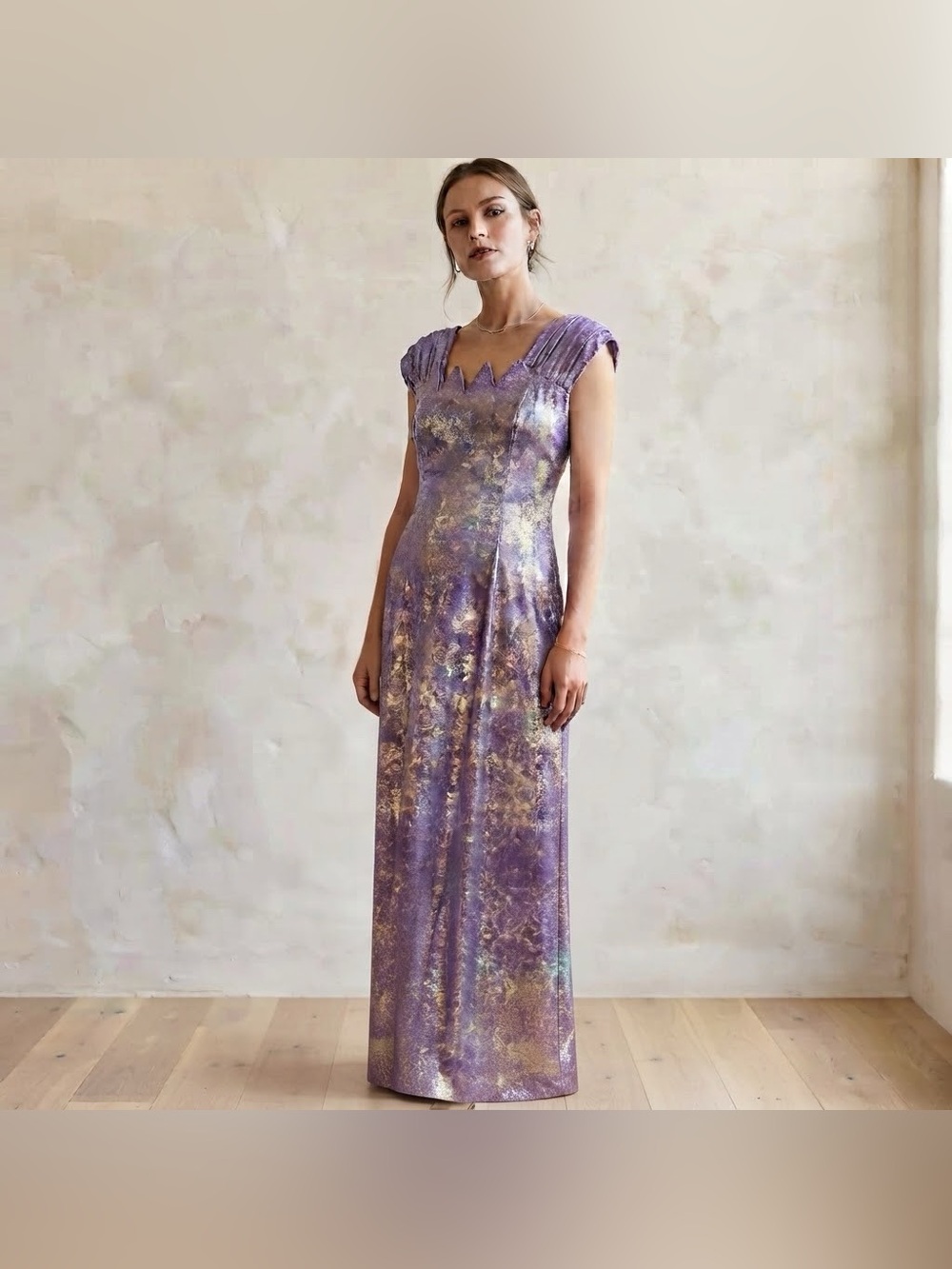 Homemade Purple Iridescent Costume Dress Mermaid Dragon Sci Fi LARP Size M